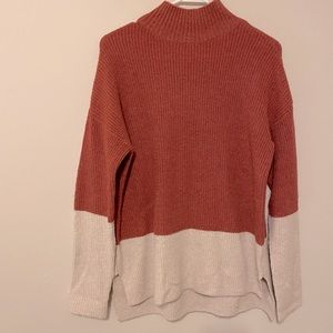 Cozy, Soft Color Block Sweater, Small